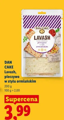 Lavash pieczywo w stylu ormiańskim Dan Cake promocja w Lidl