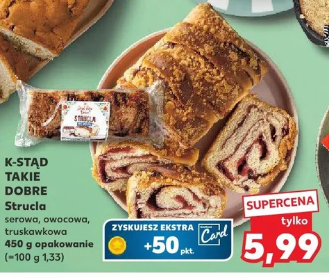 Strucla truskawkowa promocja w Kaufland