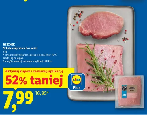 Schab wieprzowy bez kości Rzeźnik promocja w Lidl