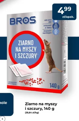 Ziarno na myszy i szczury Bros promocja w PSB Mrówka