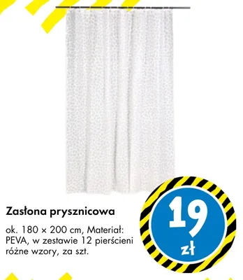 Zasłona prysznicowa TEDi promocja w Tedi