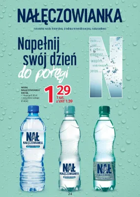 Woda mineralna niegazowana Nałęczowianka promocja w Selgros