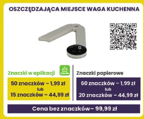 Oszczędzająca miejsce waga kuchenna Stokrotka promocja w Stokrotka