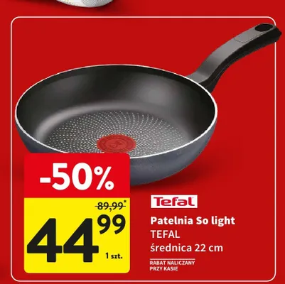 Patelnia Tefal So Light 22 cm promocja w Intermarche