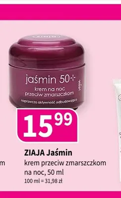 Krem przeciw zmarszczkom na noc Ziaja Jaśmin 50+ promocja w Drogerie Polskie