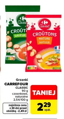 Grzanki naturalne Carrefour Classic promocja w Carrefour