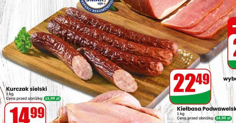 Kiełbasa Podwawelska Rydzyna promocja w Dino