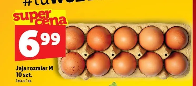 Jaja rozmiar M 10-pak promocja w TOPAZ