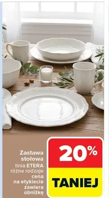 Zastawa stołowa linia Etera różne rodzaje na etykiecie znajdziesz obniżkę promocja w Carrefour