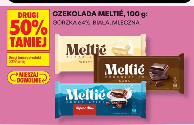 Czekolada Meltié biała promocja w Biedronka