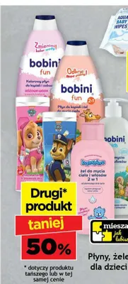 Płyny i żele dla dzieci Bobini i Bambino promocja w Gram Market