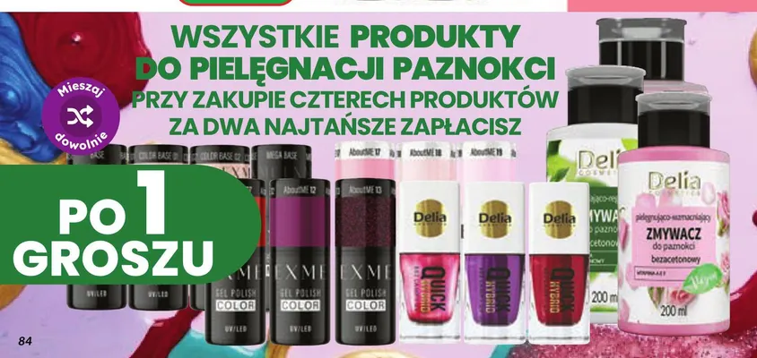Produkty do pielęgnacji paznokci promocja w Dino