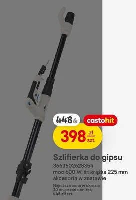 Szlifierka do gipsu promocja w Castorama