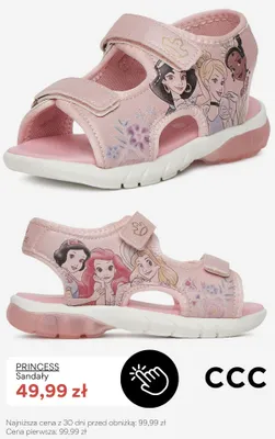 Sandały dziecięce Princess promocja w CCC