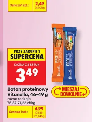 Baton proteinowy Vitanella promocja w Biedronka