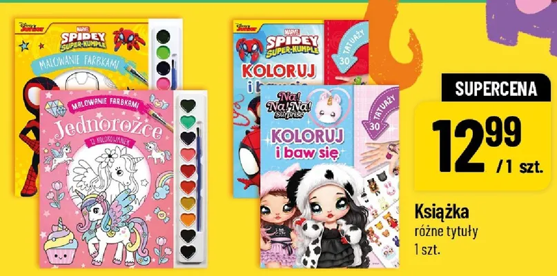 Książka Jednorożce Malowanie farbkami promocja w POLOmarket