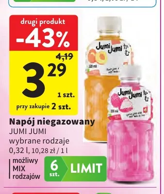 Napój niegazowany Jumi promocja w Intermarche