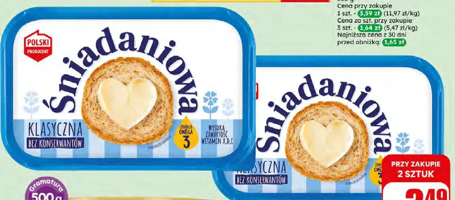 Margaryna Śniadaniowa Klasyczna promocja w Dino