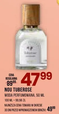 Woda perfumowana Tuberose promocja w Drogerie Natura