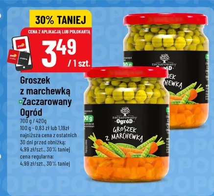 Groszek z marchewką Zaczarowany Ogród promocja w POLOmarket