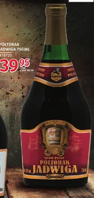 Miód pitny Półtorak Jadwiga 750 ml promocja w Selgros