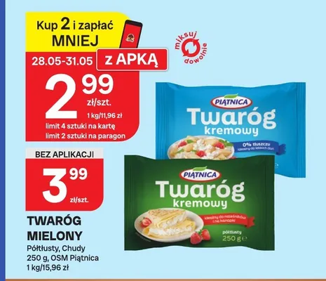 Twaróg mielony Piątnica promocja w Chorten