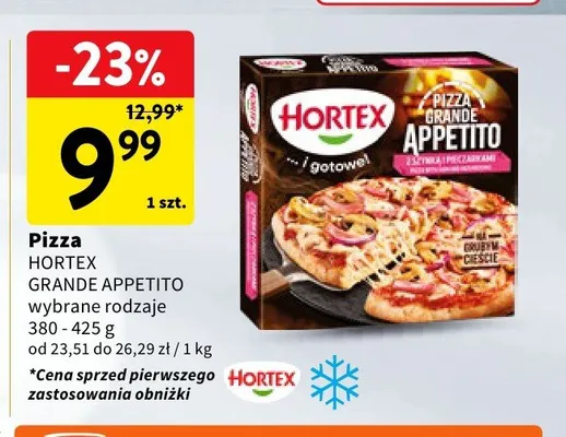 Pizza Hortex Grande Appetito z szynką i pieczarkami promocja w Intermarche