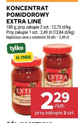 Koncentrat pomidorowy Extra Line promocja w Stokrotka