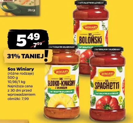 Sos 500 g, różne rodzaje promocja w Netto