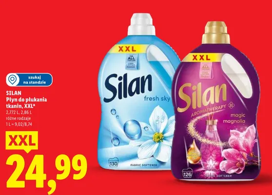 Płyn do płukania tkanin Silan Aromatherapy Magic Magnolia XXL promocja w Lidl