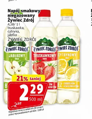 Napój smakowy niegazowany Żywiec Zdrój cytryna promocja w Prim Market