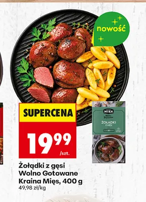 Żołądki z gęsi Wolno Gotowane Kraina Mięs promocja w Biedronka