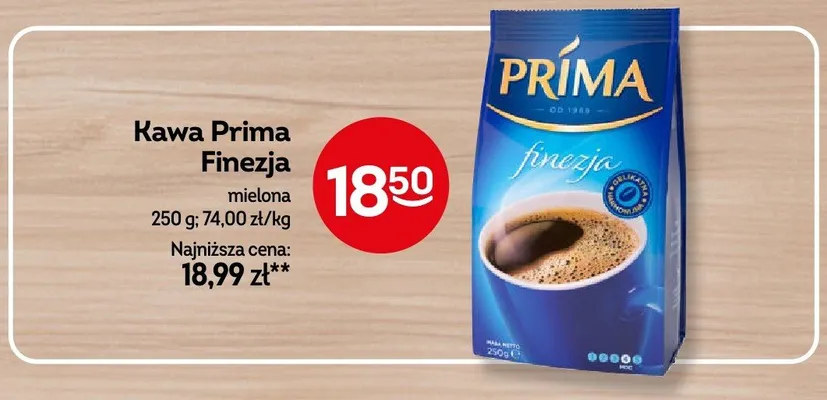 Kawa Prima Finezja mielona promocja w Żabka