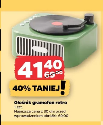 Głośnik gramofon retro Netto promocja w Netto