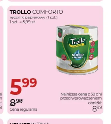 Ręcznik papierowy Trollo Comforto promocja w Drogerie Jawa