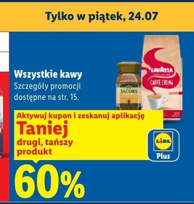 Kawa ziarnista Lavazza Caffe Crema promocja w Lidl