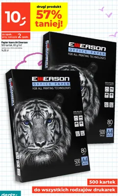 Papier ksero A4 Emerson 80 g/m2 promocja w Dealz