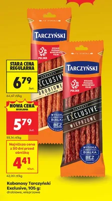 Kabanosy Exclusive wieprzowe promocja w Biedronka