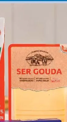 Ser Gouda w plastrach Mlekovita promocja w Leclerc