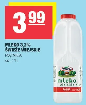 Mleko 3.2% świeże wiejskie promocja w SPAR