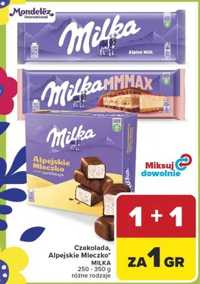 Czekolada Alpejskie Mleczko promocja w Carrefour