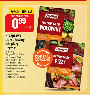 Przyprawa do pizzy Prymat promocja w POLOmarket