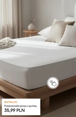 Prześcieradło jersey z gumką promocja w Sinsay