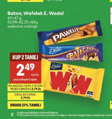Baton Bajeczny E.Wedel promocja w Delikatesy Centrum