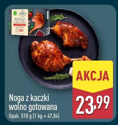 Noga z kaczki wolno gotowana Aldi promocja w Aldi