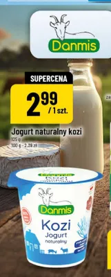 Jogurt naturalny kozi Danmis promocja w POLOmarket