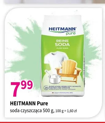 Soda czyszcząca Heitmann Pure promocja w Drogerie Polskie