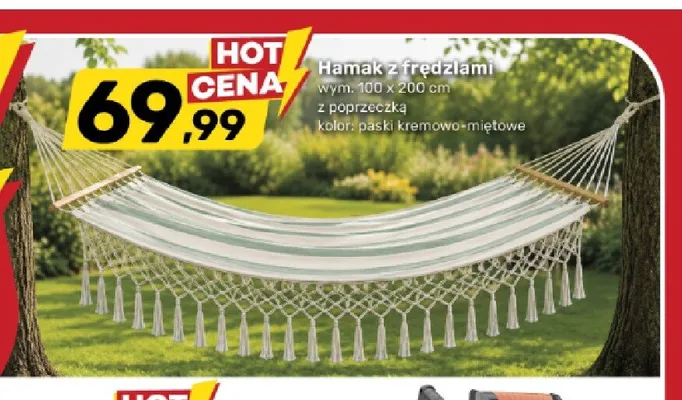 Hamak z frędzlami promocja w Bricomarche