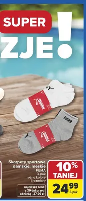 Skarpety sportowe PUMA promocja w Carrefour