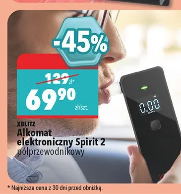 Alkomat elektroniczny Xblitz Spirit 2 promocja w Biedronka